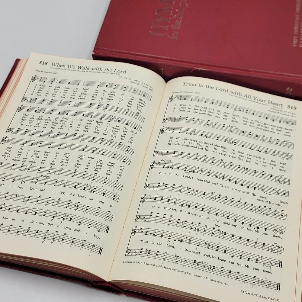 Vtg print 1980 Hymns for the Living Church: Hymnal by Hope Publishing  USA‎ Made